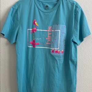 Blue Pixar For The Birds Graphic T-Shirt